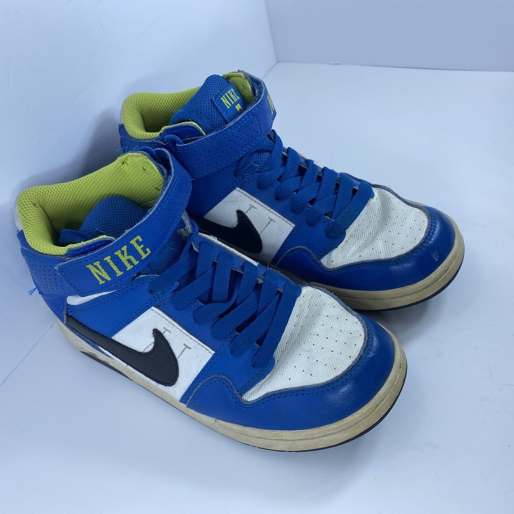 Nike Air Mid 2 Youth Shoes Size 3.5Y Blue White Black 645996-143 2013